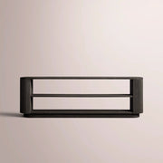 Ethoria Low Console Table — BLACK OAK / 72