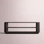 Ethoria Low Console Table — BLACK OAK / 96
