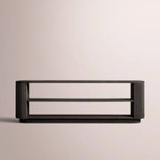 Ethoria Low Console Table — BLACK OAK / 96