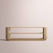 Ethoria Low Console Table — GREIGE OAK / 84