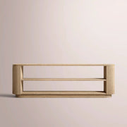 Ethoria Low Console Table — GREIGE OAK / 96
