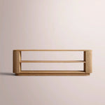 Ethoria Low Console Table — NATURAL OAK / 72