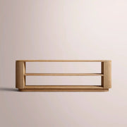 Ethoria Low Console Table — NATURAL OAK / 72