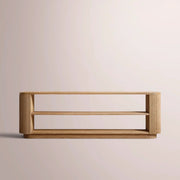 Ethoria Low Console Table — NATURAL OAK / 84