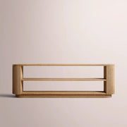 Ethoria Low Console Table — NATURAL OAK / 96