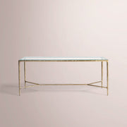 Caloria Glass Desk — FORGED BRASS