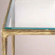 Caloria Glass Desk — FORGED BRASS