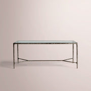 Caloria Glass Desk — FORGED BRONZE