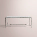 Caloria Glass Desk — FORGED PEWTER