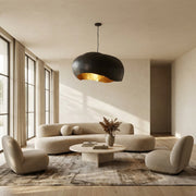 Finn Hammered Metal Dome Pendant