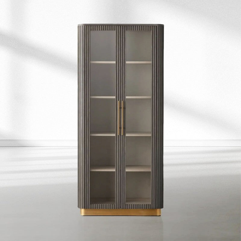 Finnegan Glass Tall Cabinet 80"H