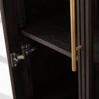 Finnegan Glass Tall Cabinet 80"H