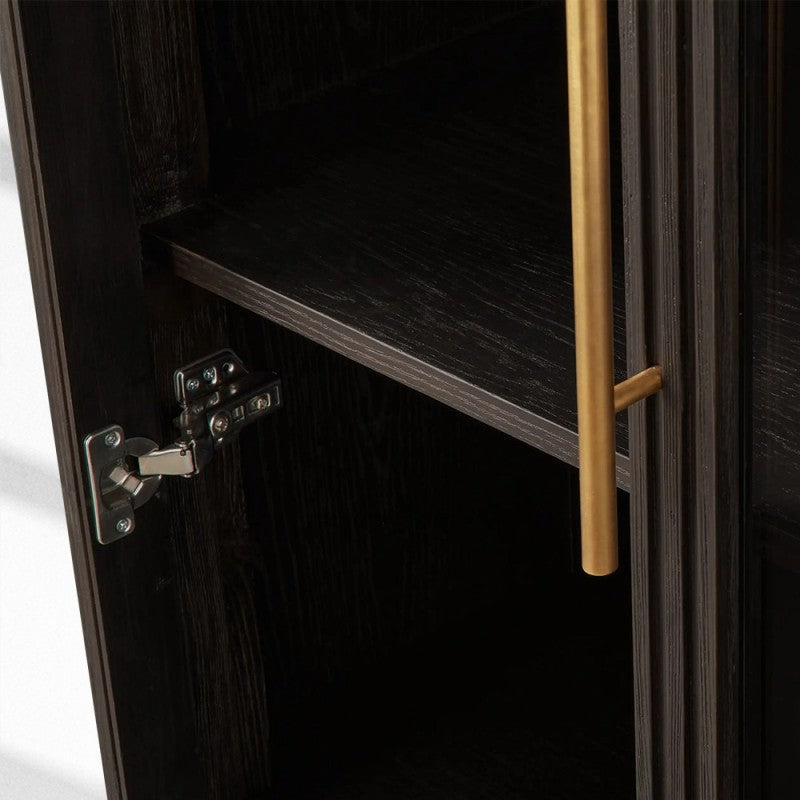 Finnegan Glass Tall Cabinet 80"H
