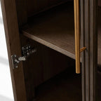 Finnegan Glass Tall Cabinet 80"H
