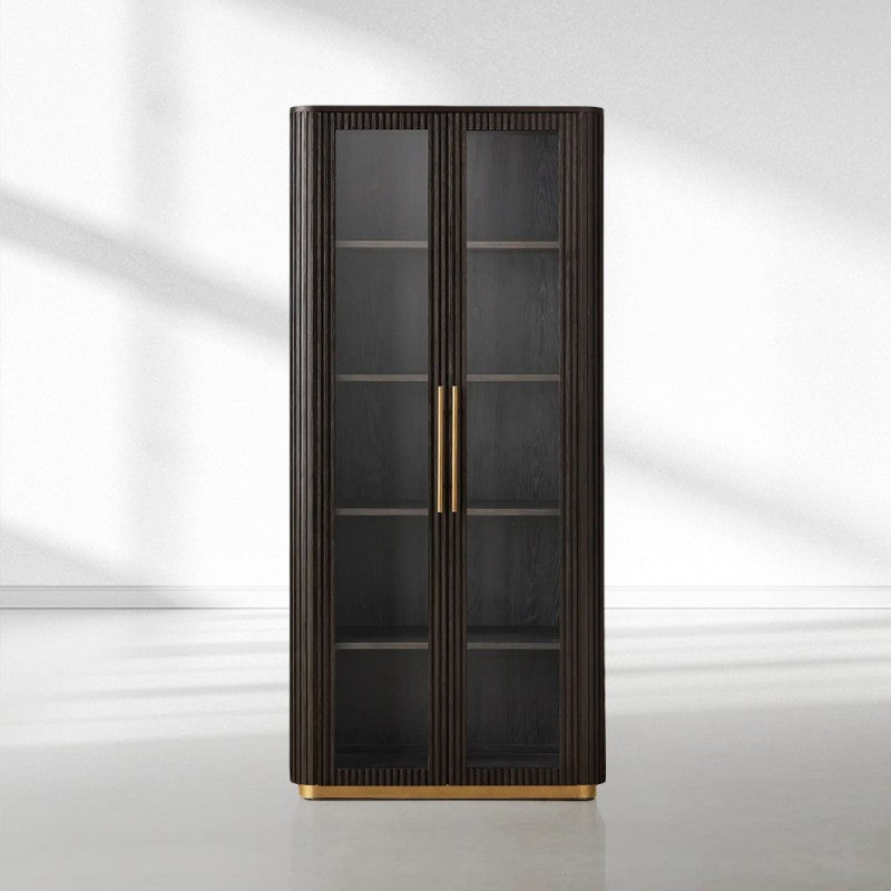 Finnegan Glass Tall Cabinet 80"H