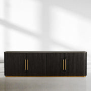 Finnegan Fluted Media Console 80”W 94“W