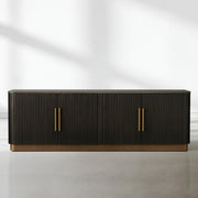 Finnegan Fluted Media Console 80”W 94“W