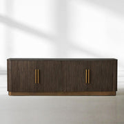 Finnegan Fluted Media Console 80”W 94“W