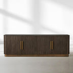 Finnegan Fluted Media Console 80”W 94“W