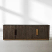 Finnegan Fluted Media Console 80”W 94“W