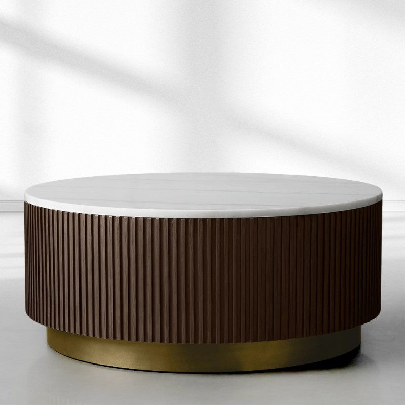Finnegan Marble Round Coffee Table 36"D 42"D 54"D