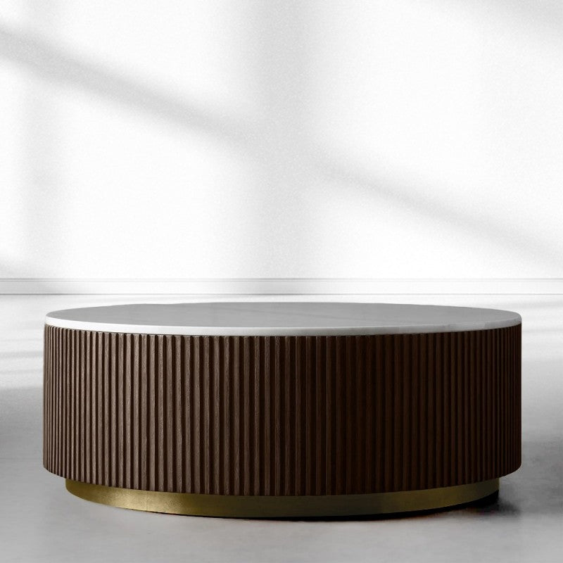 Finnegan Marble Round Coffee Table 36"D 42"D 54"D