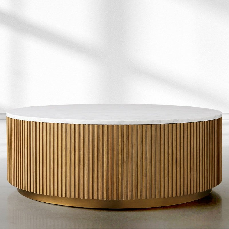Finnegan Marble Round Coffee Table 36"D 42"D 54"D