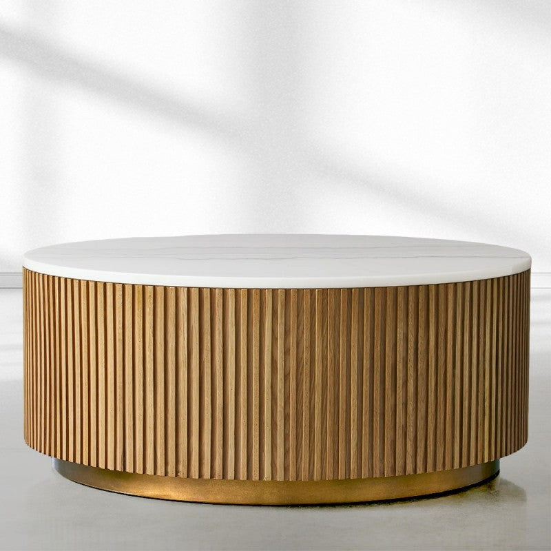 Finnegan Marble Round Coffee Table 36"D 42"D 54"D