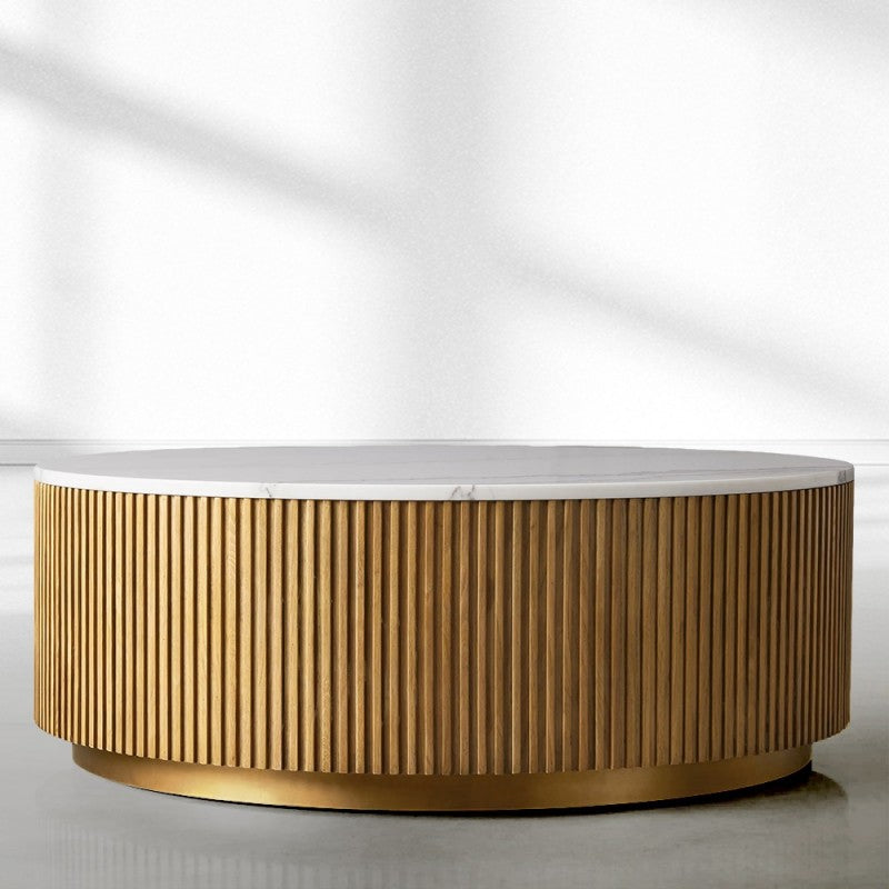 Finnegan Marble Round Coffee Table 36"D 42"D 54"D