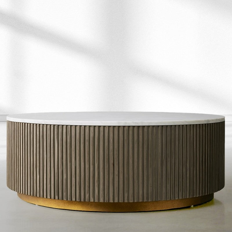 Finnegan Marble Round Coffee Table 36"D 42"D 54"D