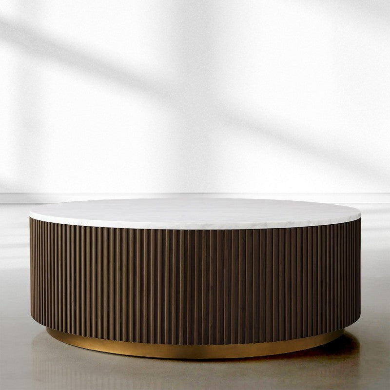 Finnegan Marble Round Coffee Table 36"D 42"D 54"D