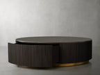 Finnegan Round Storage Coffee Table 42“D 54”D