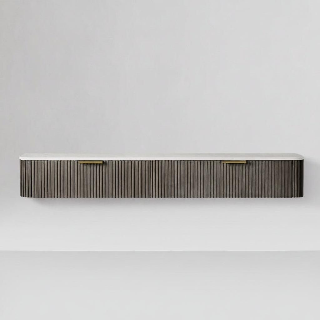 Finnegan Wall Mounted Media Console 72”W 96“W