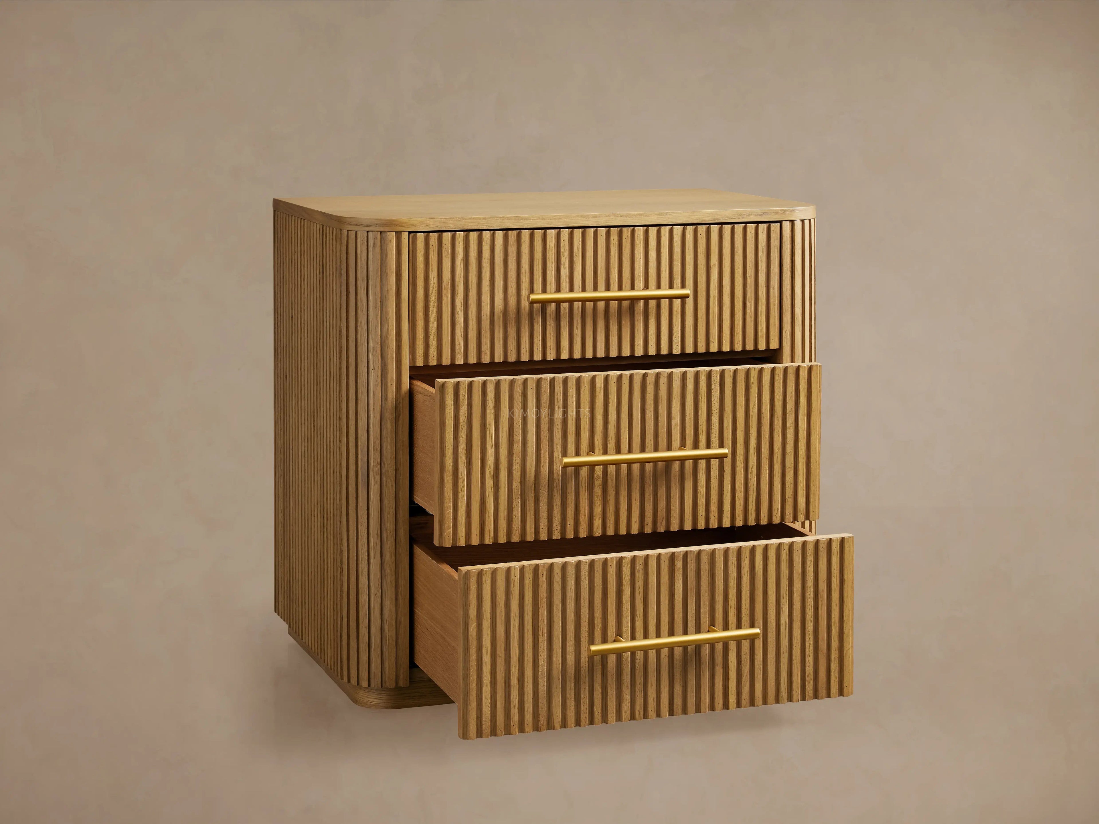 Finnegan Wood Nightstand 26“W 30”W