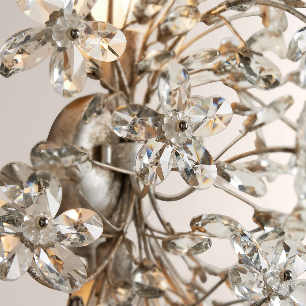 Seraphina Crystal Blossom Branch Wall Sconce
