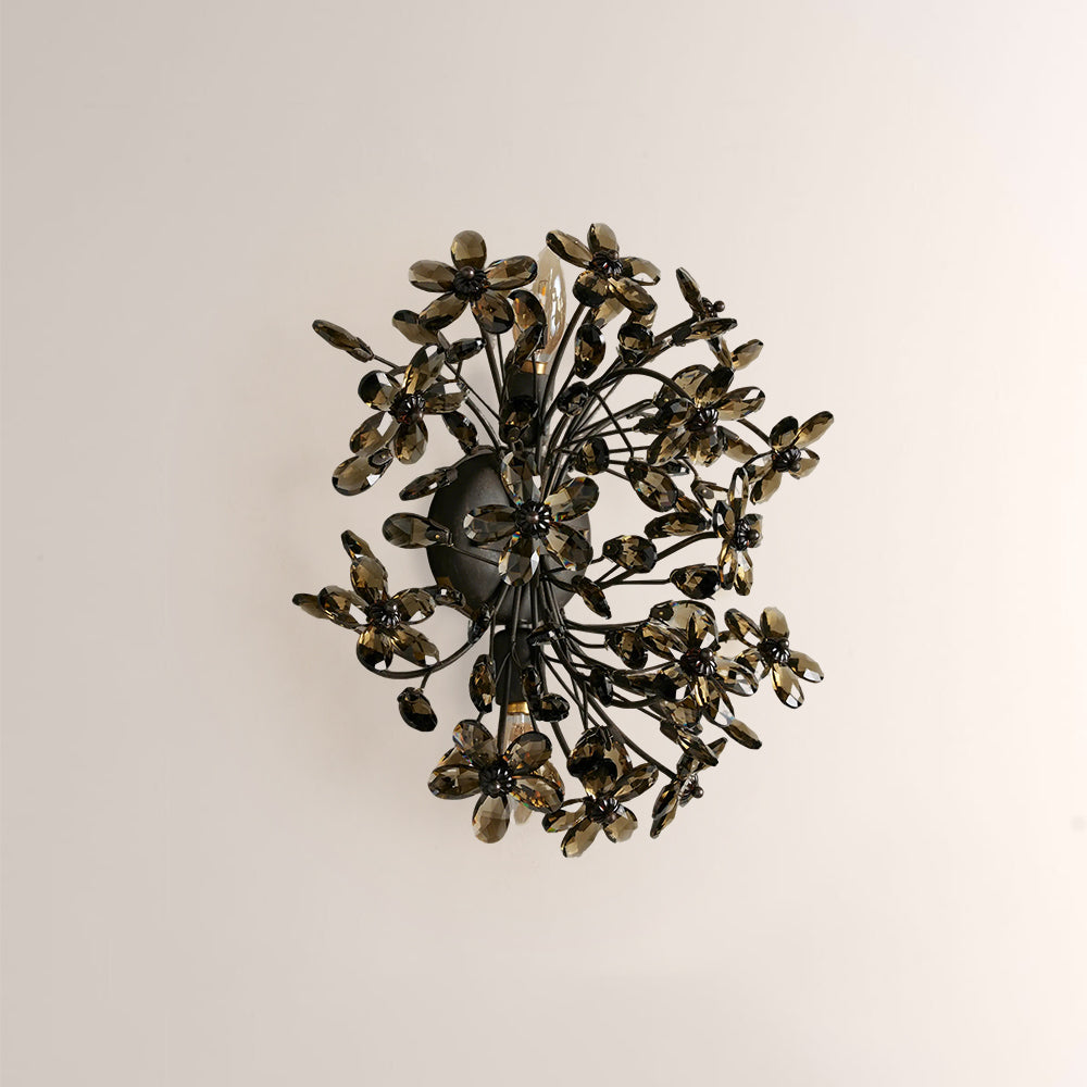 Seraphina Crystal Blossom Branch Wall Sconce
