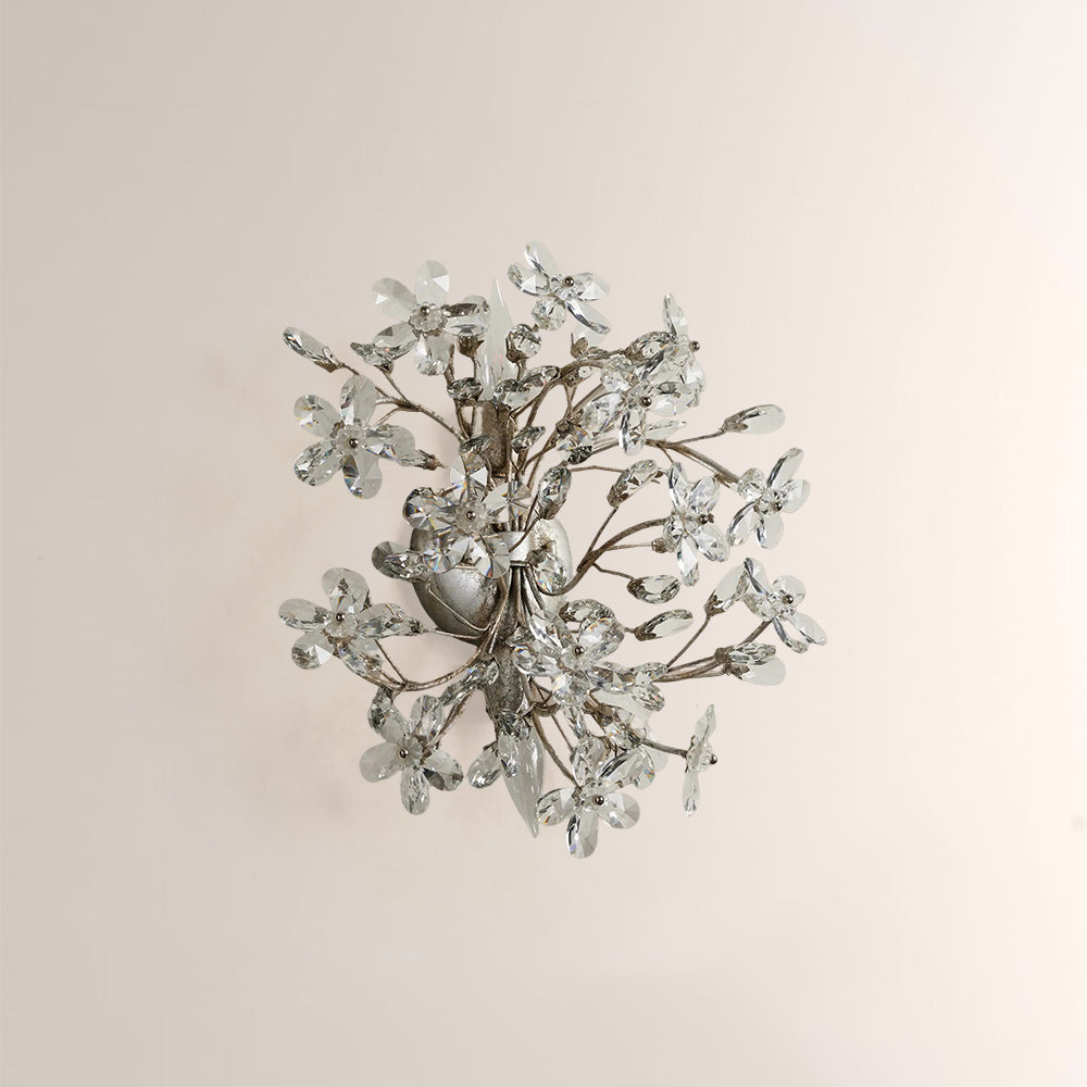 Seraphina Crystal Blossom Branch Wall Sconce