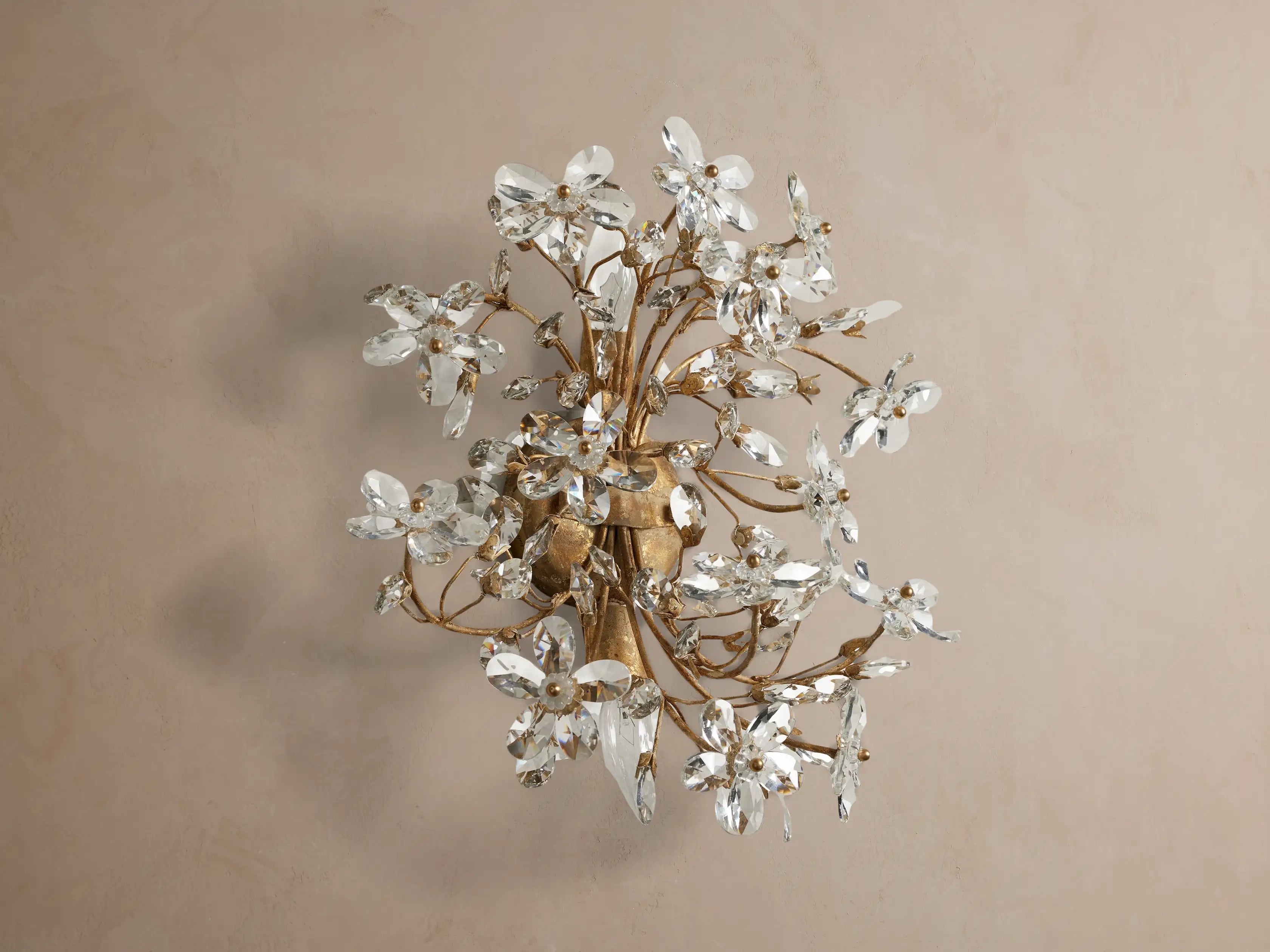 Seraphina Crystal Blossom Branch Wall Sconce