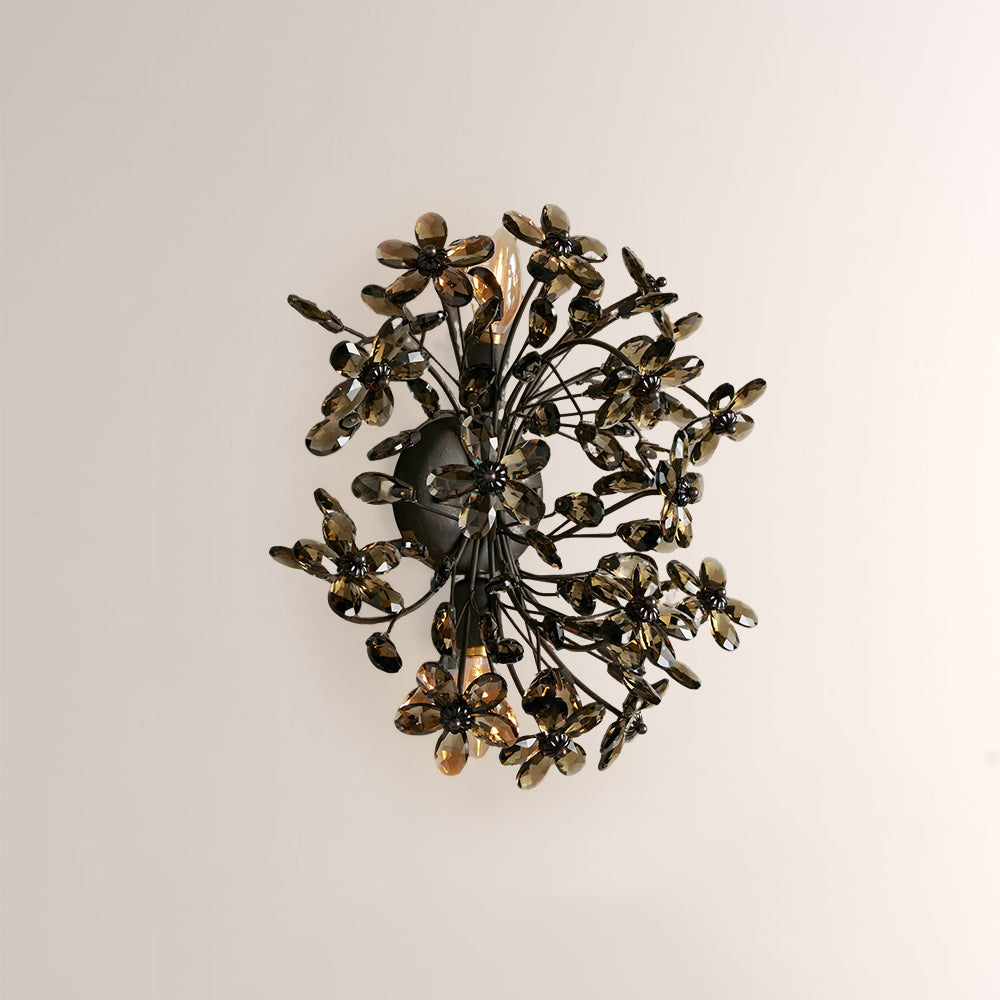 Seraphina Crystal Blossom Branch Wall Sconce