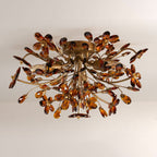 Seraphina Crystal Floral Flush Mount Ceiling Light