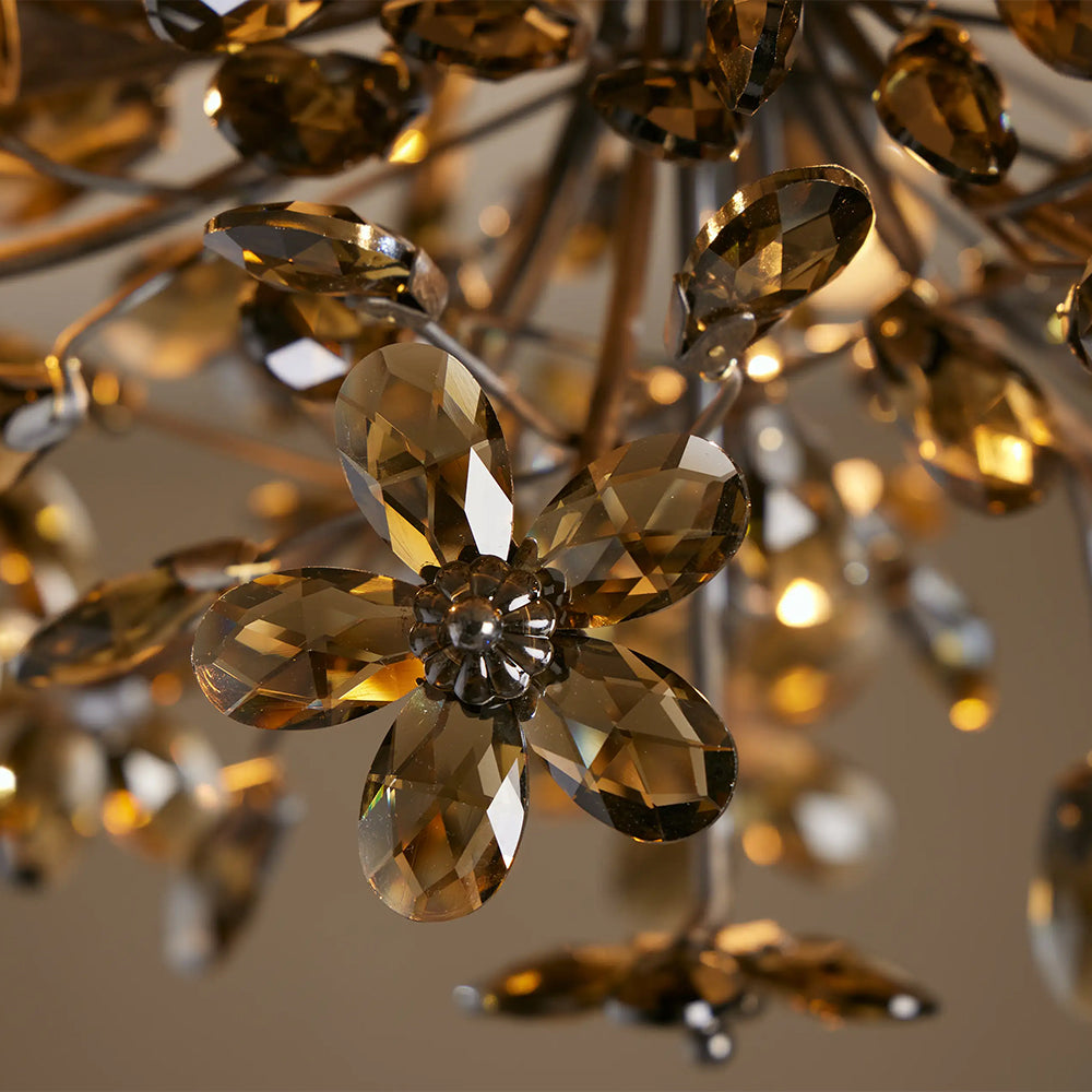 Seraphina Crystal Floral Flush Mount Ceiling Light