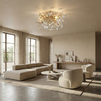 Seraphina Crystal Floral Flush Mount Ceiling Light