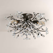 Seraphina Crystal Floral Flush Mount Ceiling Light