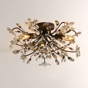 Seraphina Crystal Floral Flush Mount Ceiling Light