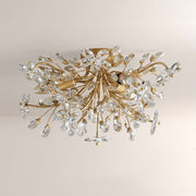 Seraphina Crystal Floral Flush Mount Ceiling Light