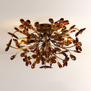 Seraphina Crystal Floral Flush Mount Ceiling Light