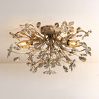 Seraphina Crystal Floral Flush Mount Ceiling Light