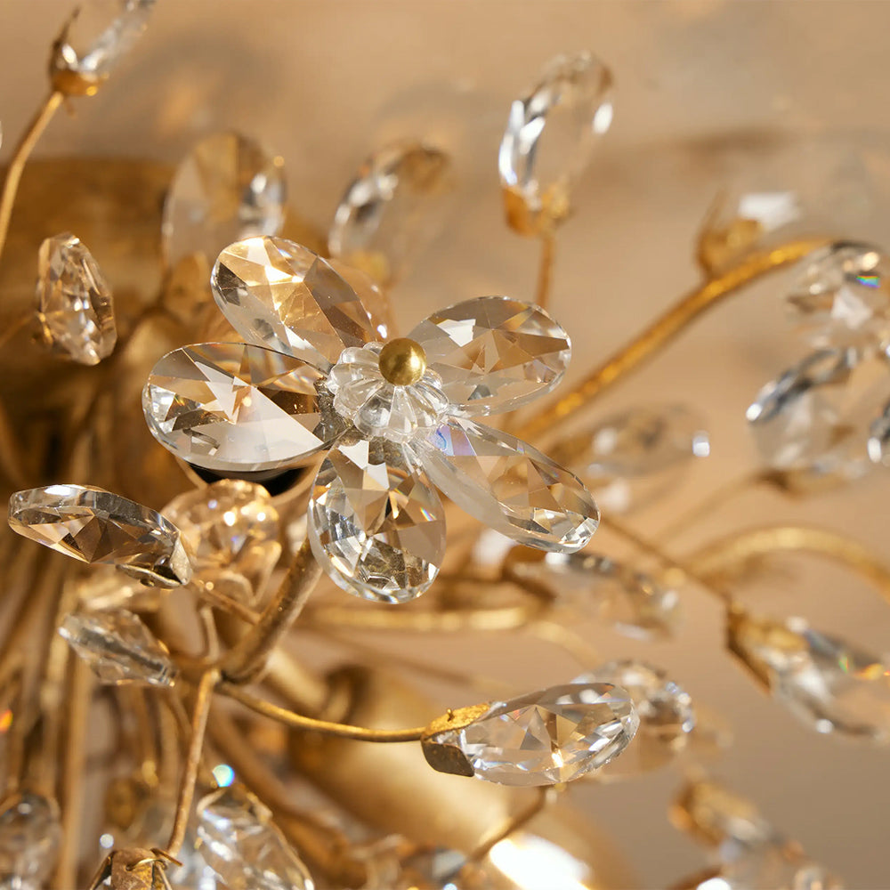 Seraphina Crystal Floral Flush Mount Ceiling Light
