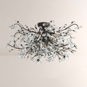 Seraphina Crystal Floral Flush Mount Ceiling Light