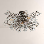 Seraphina Crystal Floral Flush Mount Ceiling Light